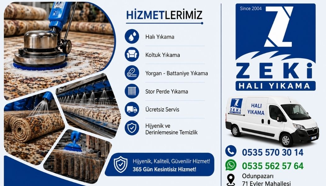 Odunpazarı 71 Evler Mahallesi halı yıkama